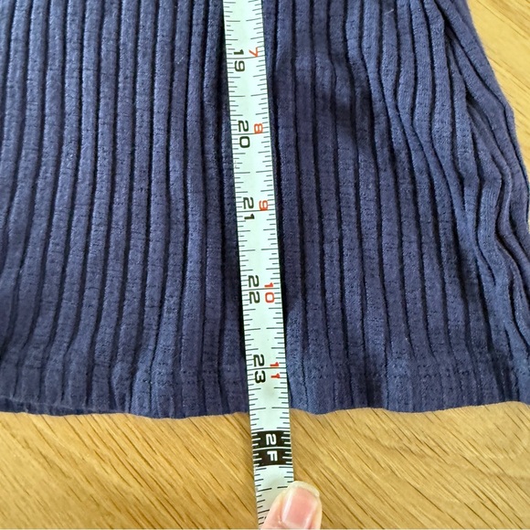 Trina Turk Navy Blue Ribbed Continental Tank Top {S} - Picture 9 of 10